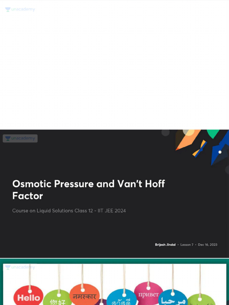 Understanding Osmotic Pressure What Is Vant Hoff Factor - mk7vn2o