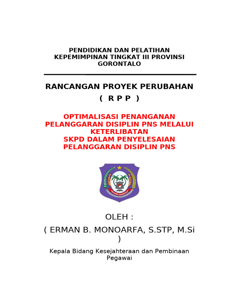 Optimalisasi Disiplin PNS di Gorontalo | PDF