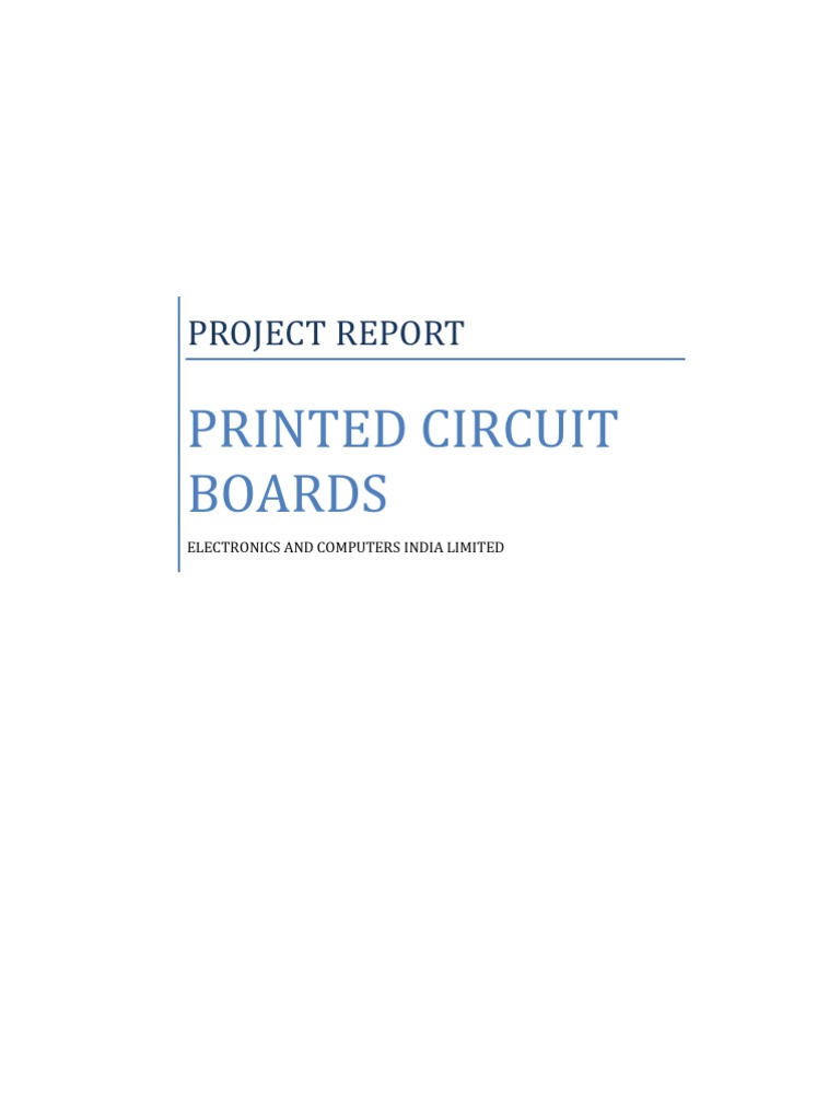 Project Report PCB | PDF