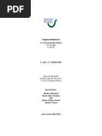 Programa de   Didáctica do 1º CEB - revisto - mestrado em ensino - pré e 1º CEB