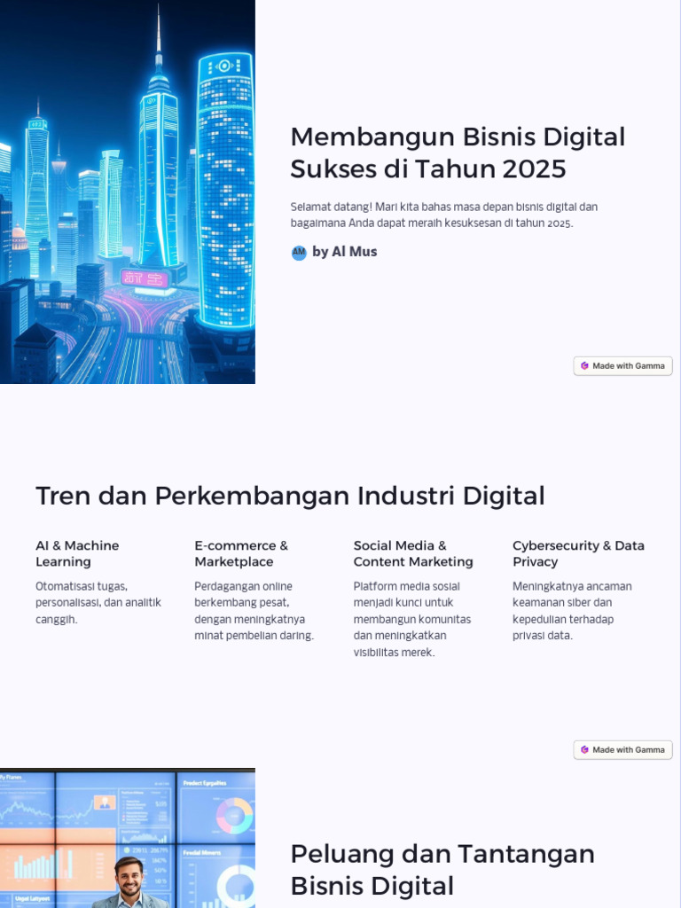 Sukses Bisnis Digital 2025 | PDF
