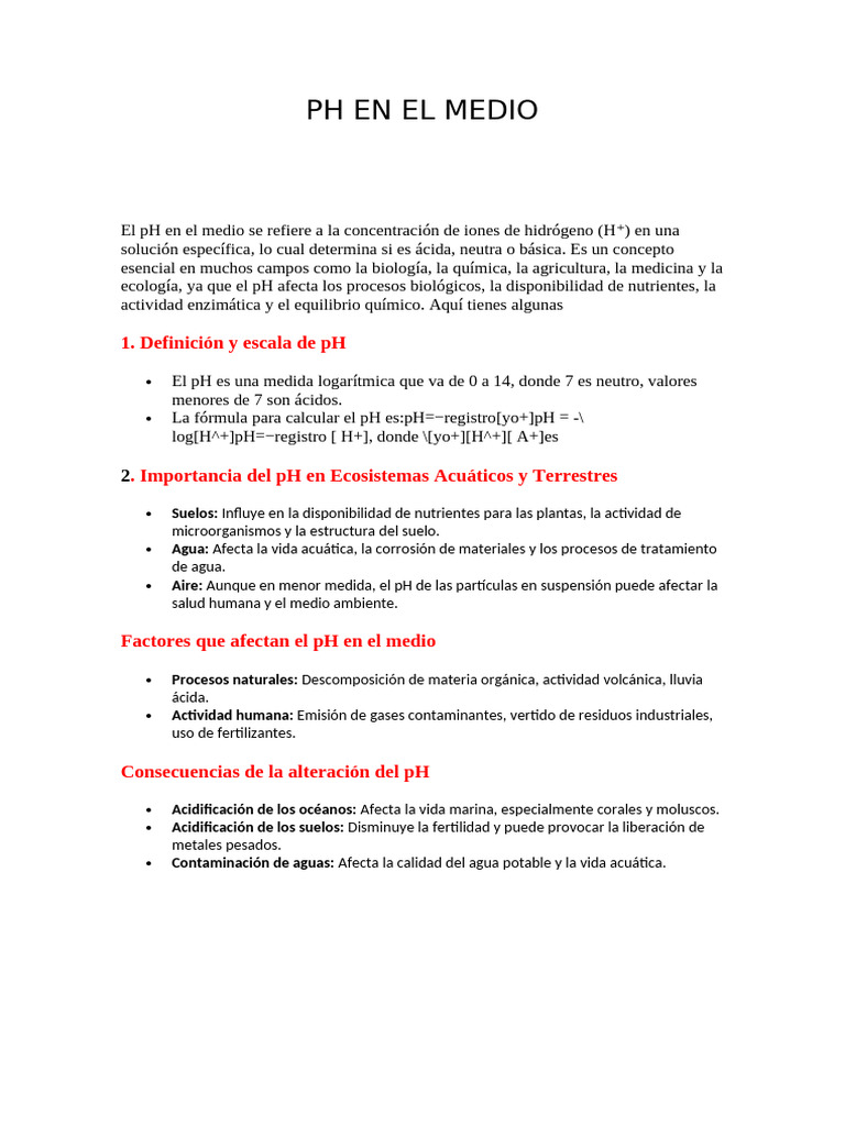 PH en El Medio | PDF