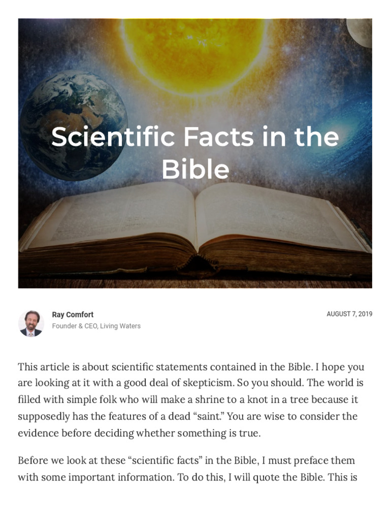 Scientific Insights from the Bible PDF Bible Prophecy Jesus