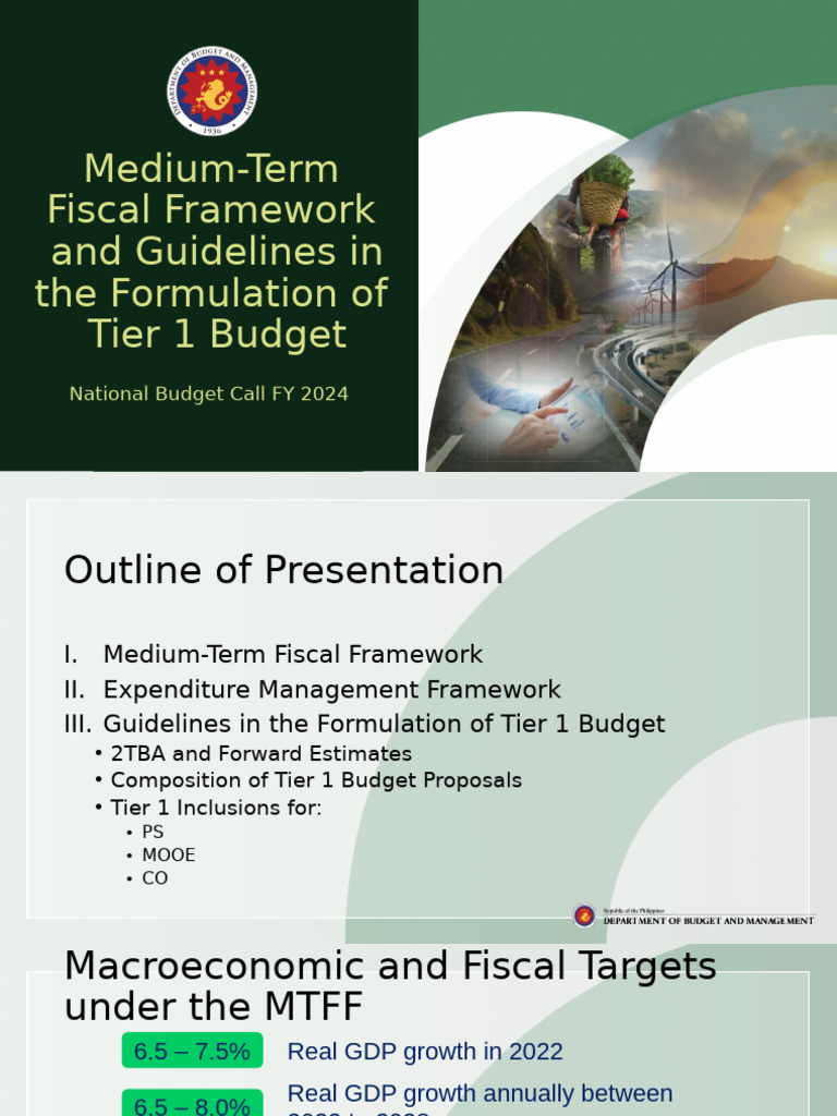 FY 2024 Budget Forum Presentation MTFF and Guidelines in The ...