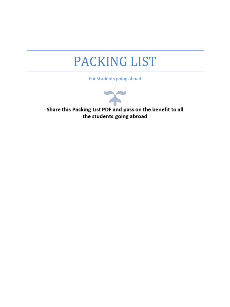 Final Packing List-1 | PDF | Usb Flash Drive