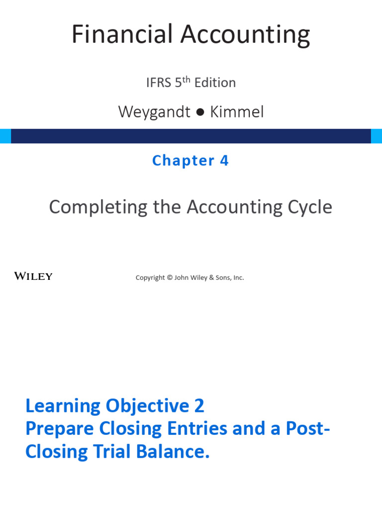 회계원리 CH4 정답버전 | PDF | Debits And Credits | Balance Sheet