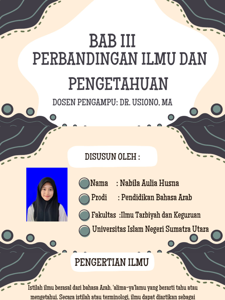 Ilmu dan Pengetahuan dalam Pendidikan | PDF