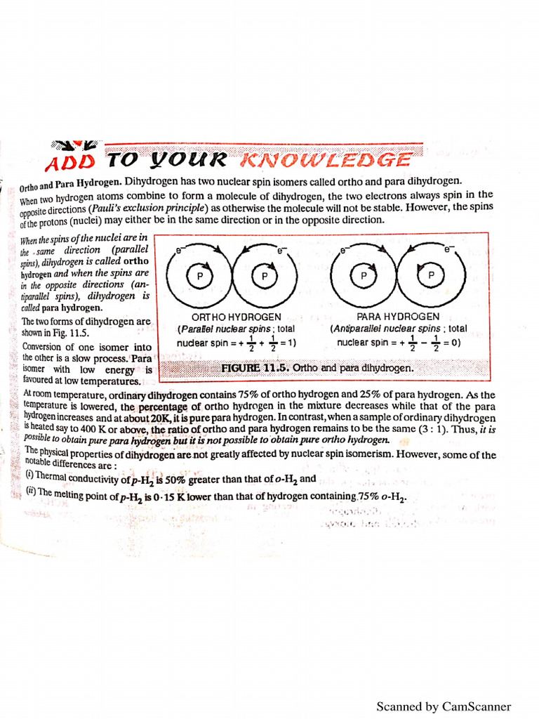 Hydrogen Notes by Fiitjee | PDF