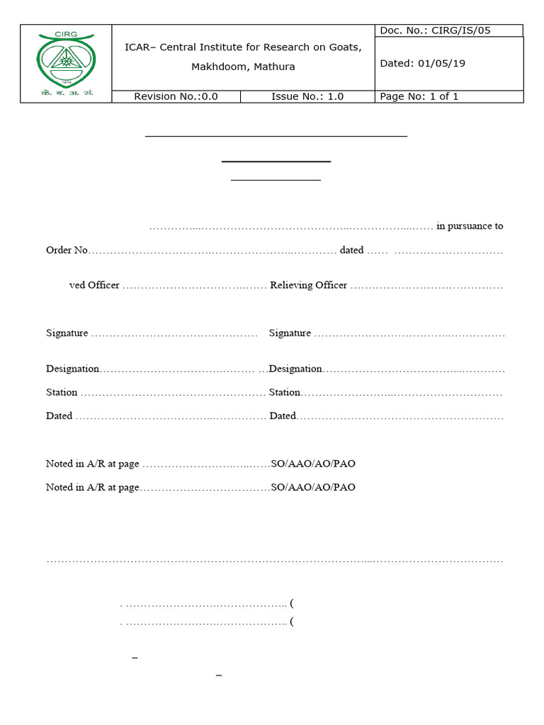 Certificate of Charge Transfer Form GFR 16 | PDF