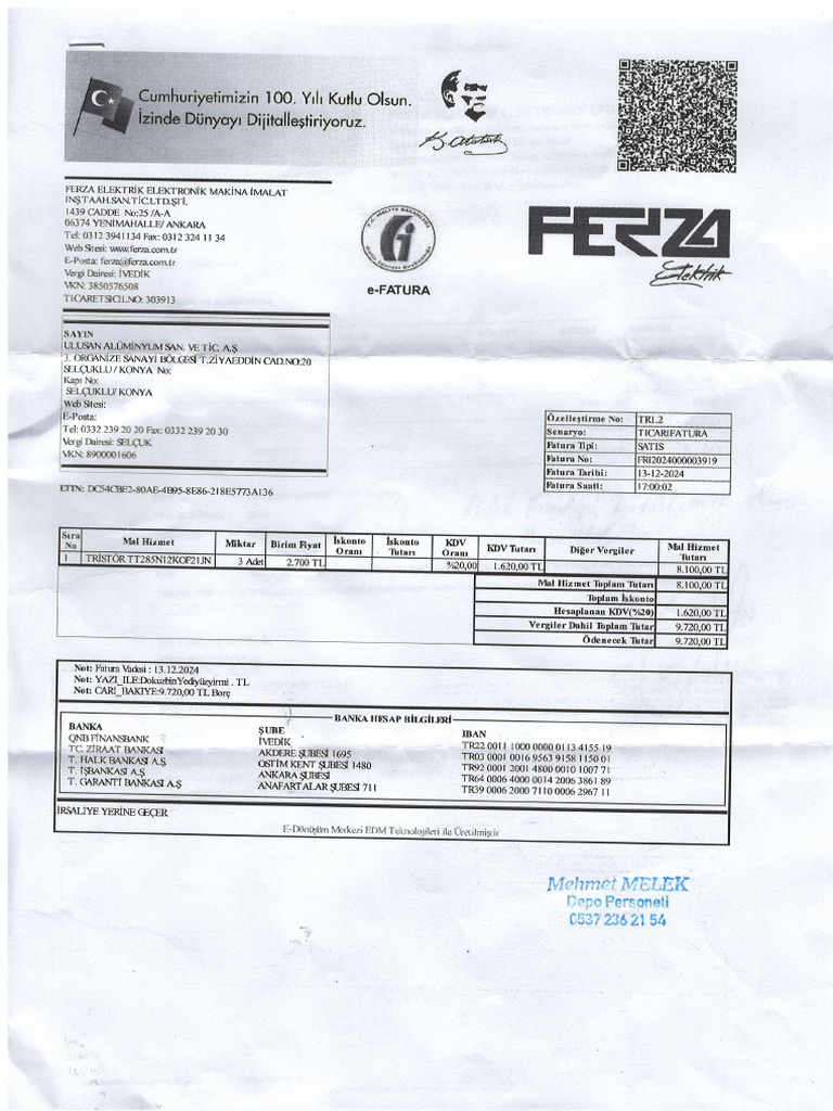 Ferza Elektri̇k 16-12-2024 | PDF