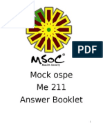 Mock Ospe (10 Q Answer) Me211