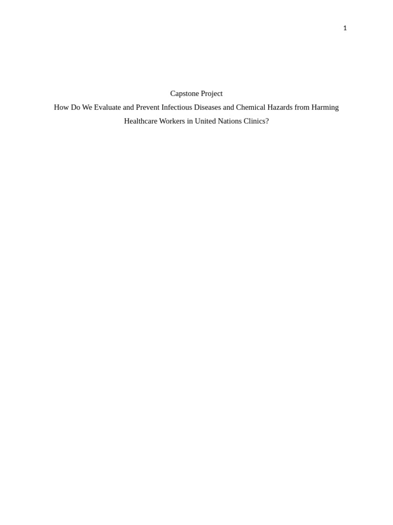 Preventing Health Hazards in Clinics | PDF | Occupational Safety And ...