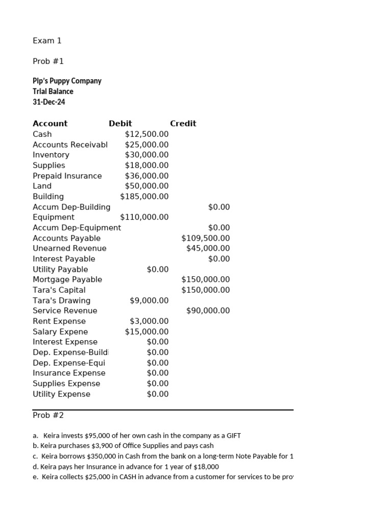 Acct Exam 1 | PDF | Debits And Credits | Expense
