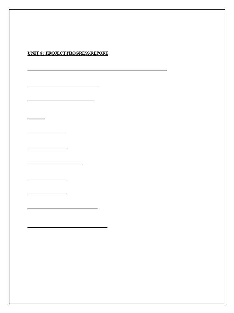Project Progress Report 306 Group D | PDF