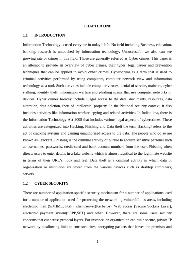 Seminal CHAPTER ONE | PDF | Authentication | Security