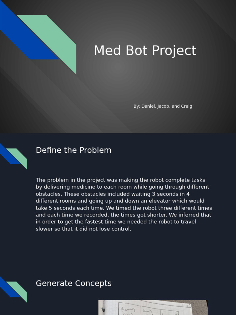 Robotics Challenge: Med Bot Delivery | PDF