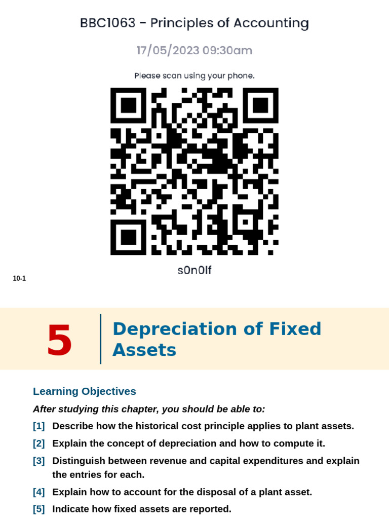 Accounting for Plant Assets and Depreciation | PDF | Depreciation ...