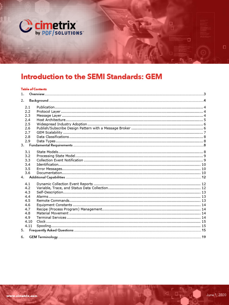 Intro To SEMI Standards GEM | PDF | Computer Network | Xml