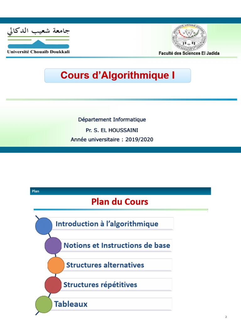 Introduction à l'Algorithmique I | PDF | Programme informatique ...