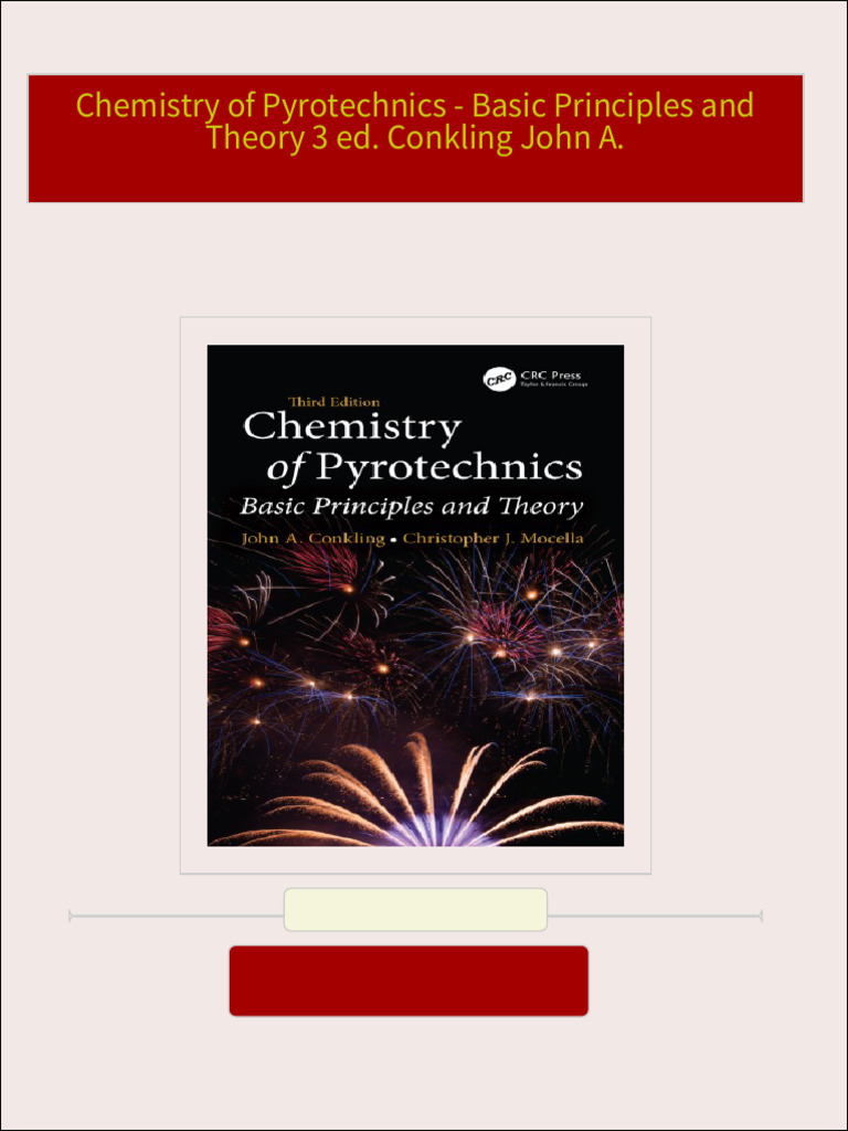 Buy ebook Chemistry of Pyrotechnics - Basic Principles and Theory 3 ed ...