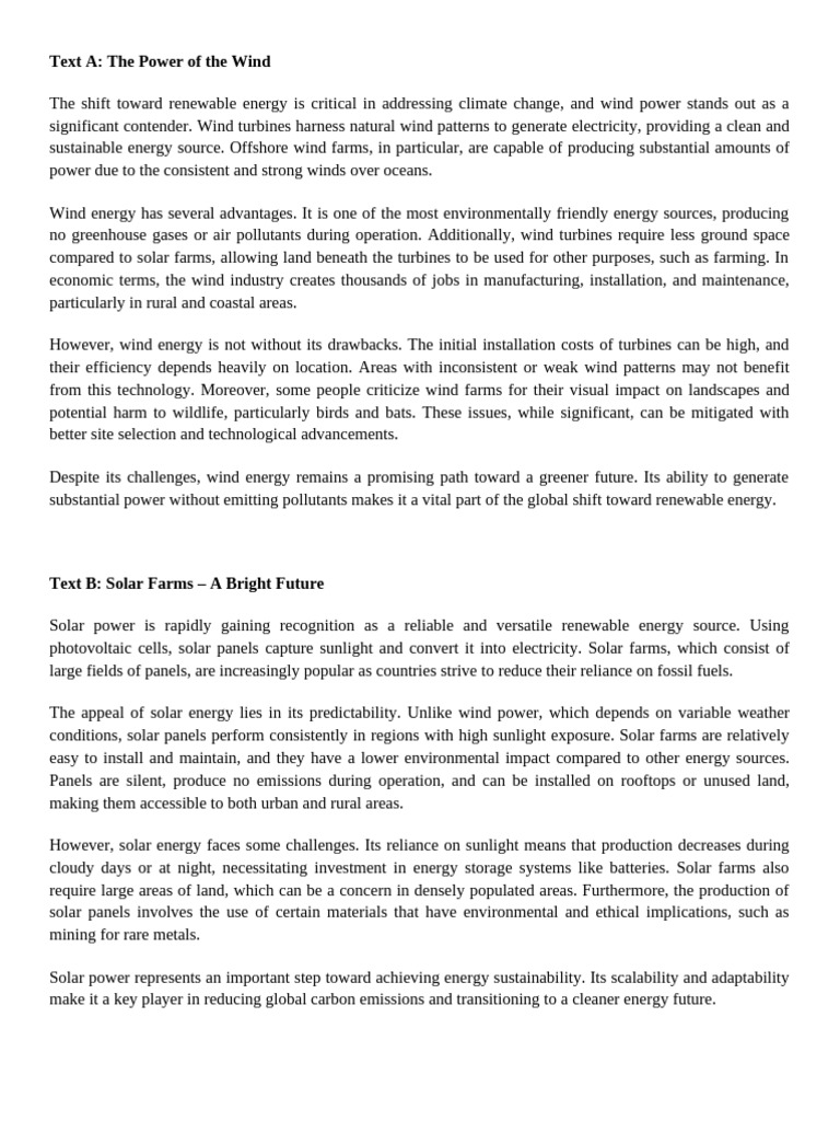 Directive Writing texts | PDF | Wind Power | Climate Change Mitigation