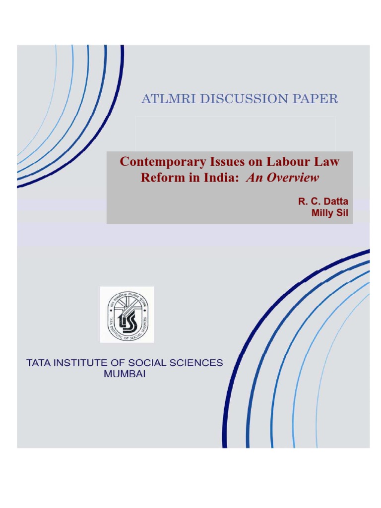 Labour Law Reform Issues in India | PDF