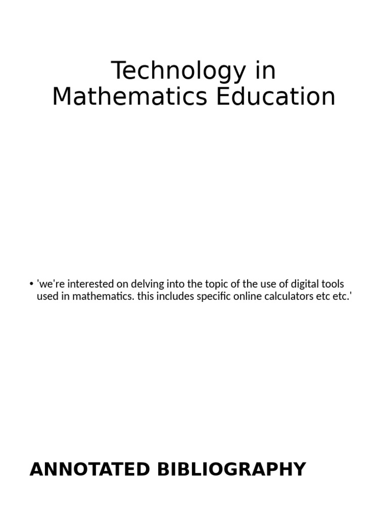 Current Research Topics In Mathematics Education Pdf Free Download