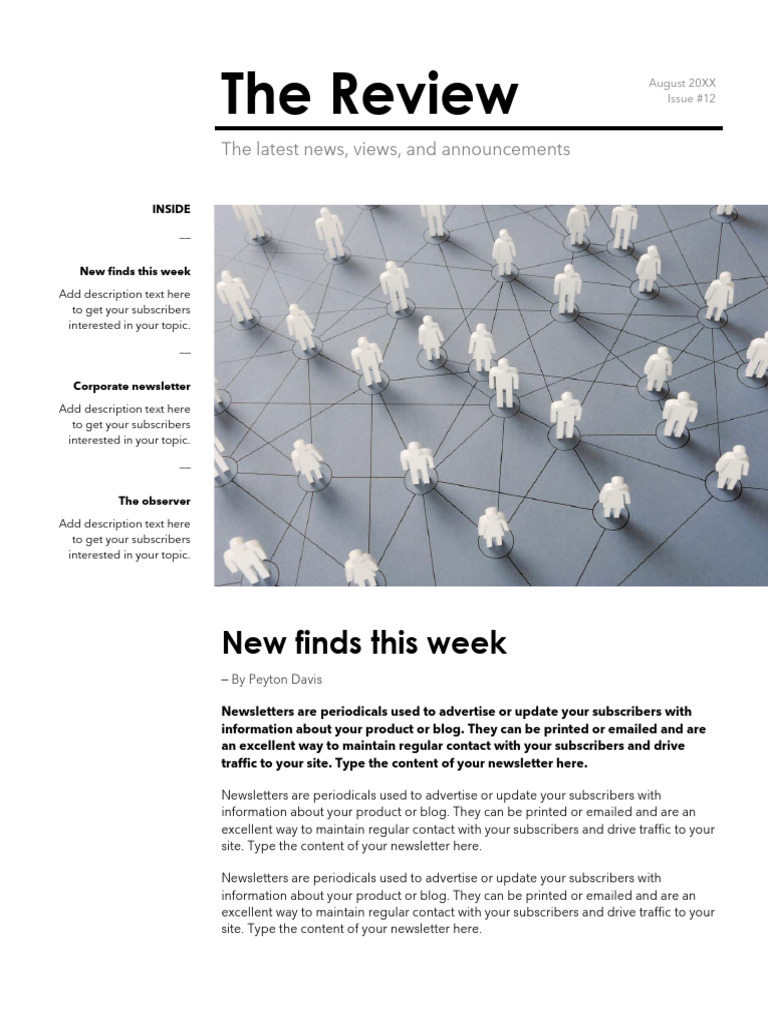 The Review | PDF | Blog | Mass Media