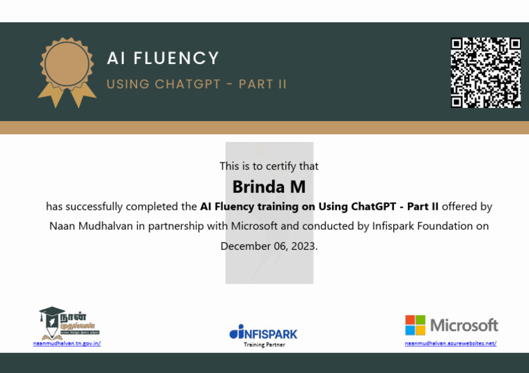 AI Fluency Certification: ChatGPT Part II | PDF