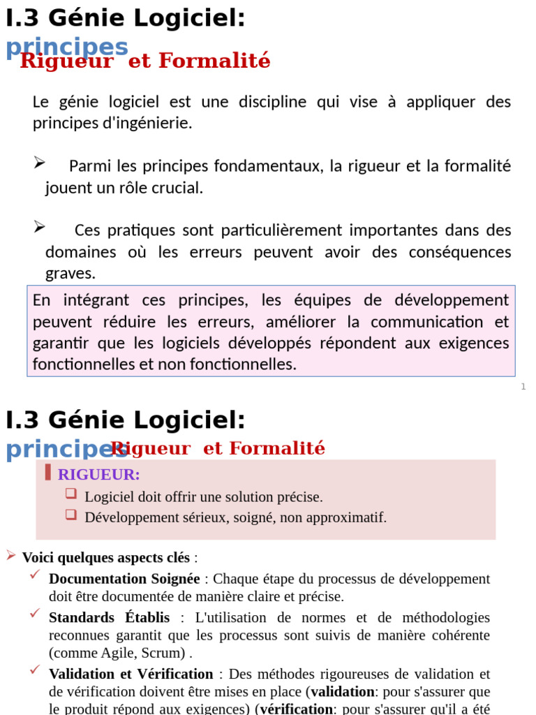 Principes du Génie Logiciel : Rigueur et Modularité | PDF ...