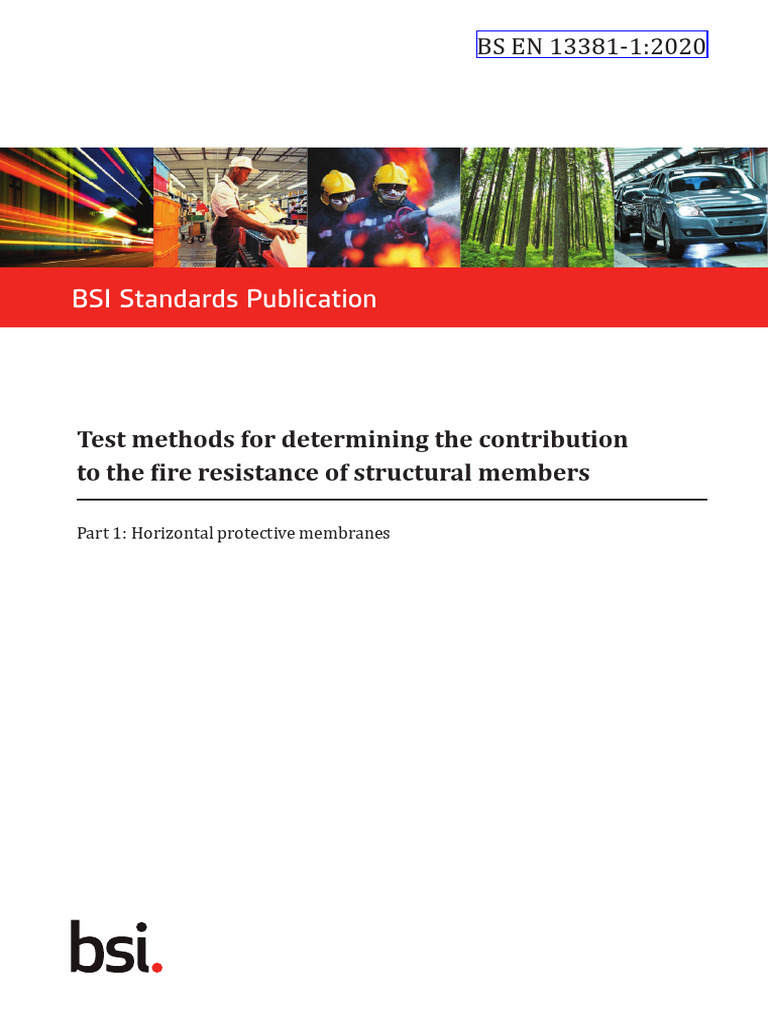 Fire Resistance Testing: BS EN 13381-1 | PDF | Bending | Concrete