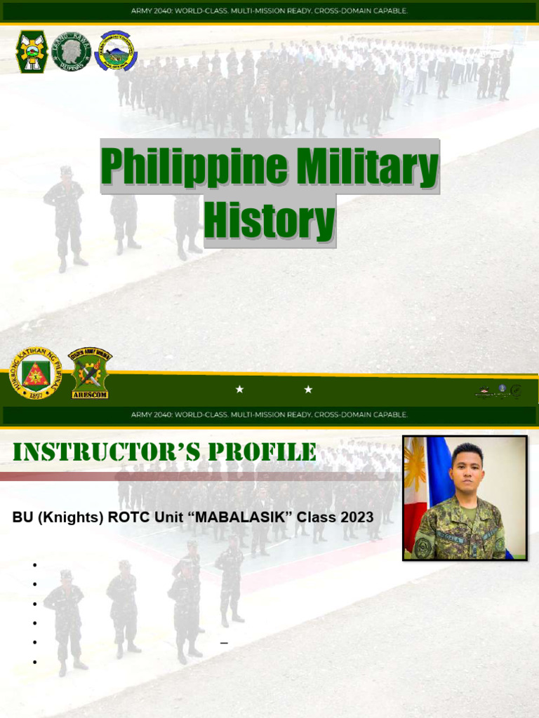 Philippine Military History Overview | PDF | Philippines