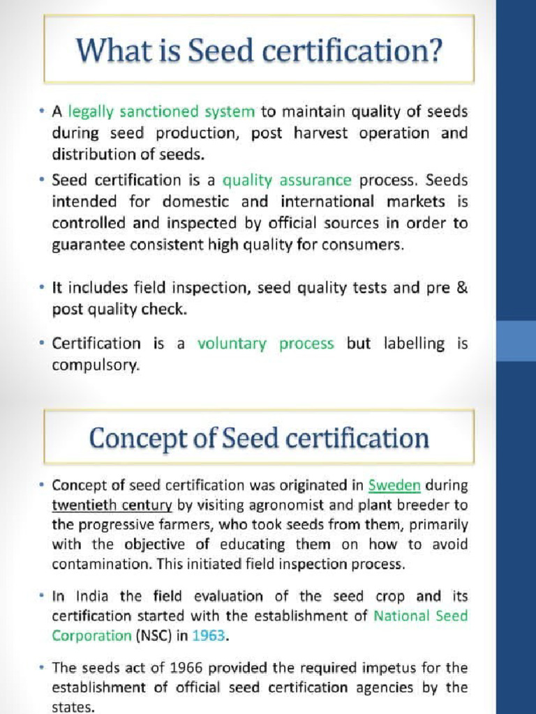 Seed Certification - 20240704 - 113044 | PDF