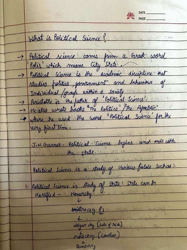Pol Sci Mid Sem Notes | PDF