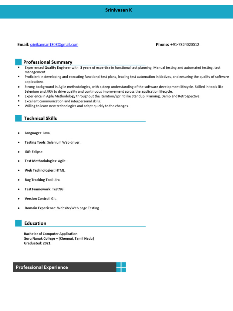 Quality Engineer with Selenium Expertise | PDF | Software Testing ...