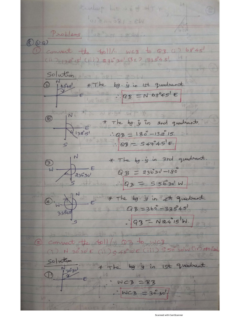 CE3351 SUR UNIT Two PROBLEMS | PDF