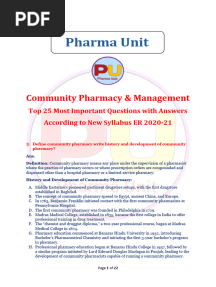 Pharmacology Top 25 Most Imp Question & Answer