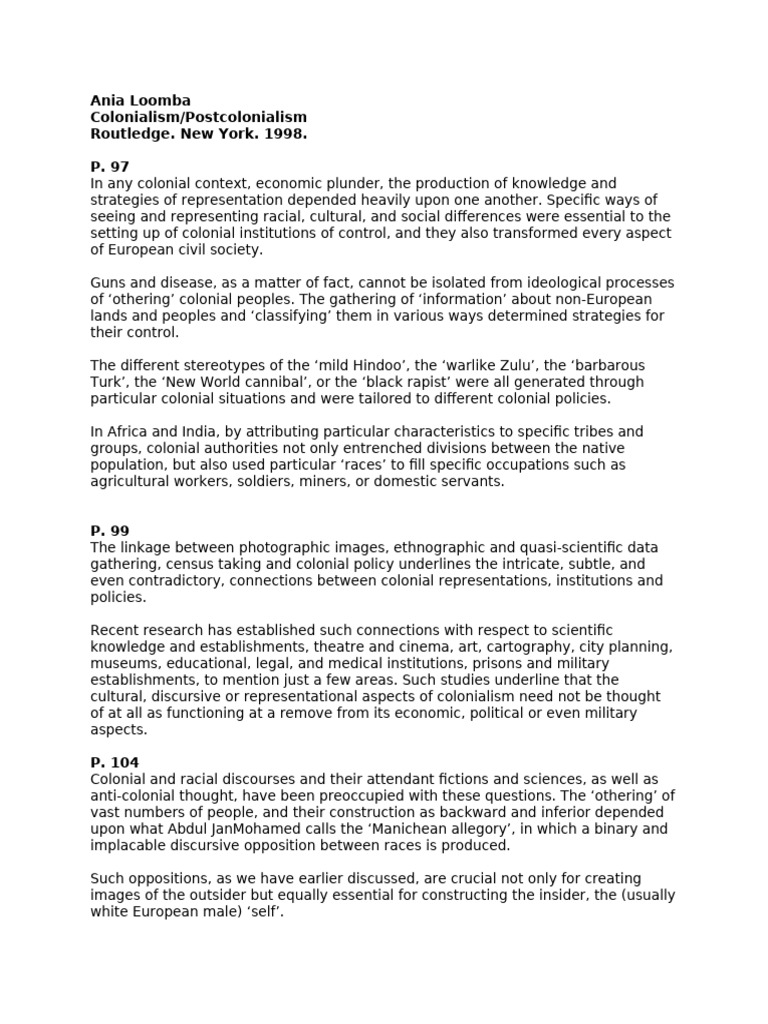 Ania Loomba Pdf Identity Social Science Knowledge