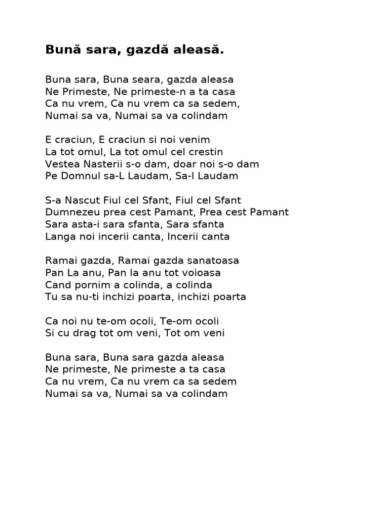 Bună Sara Gazda Aleasa - Tronos | PDF