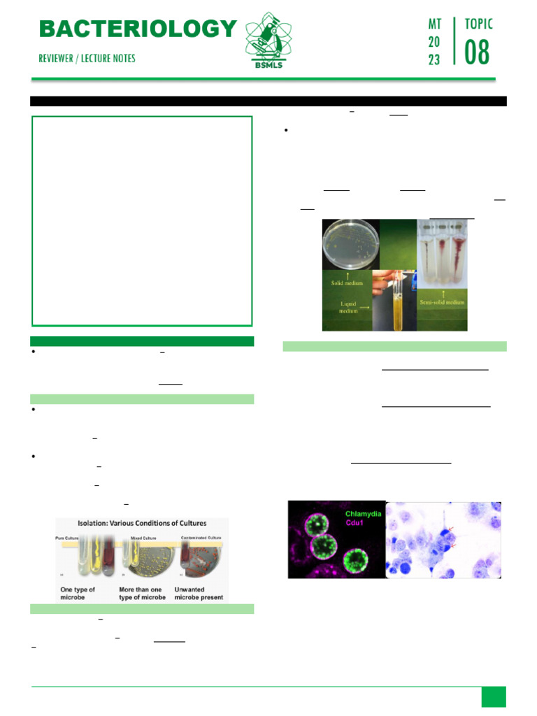 Culture Media and Cultivation Techniques | PDF | Growth Medium | Bacteria