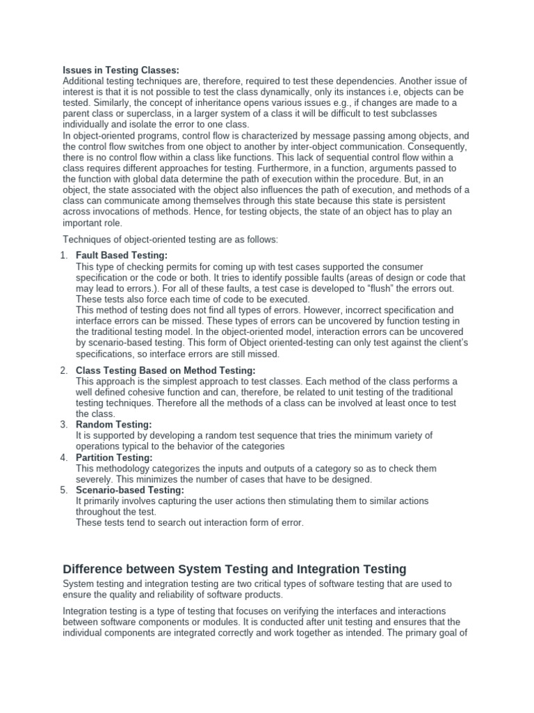 Unit 5 | PDF | Software Testing | Class (Computer Programming)