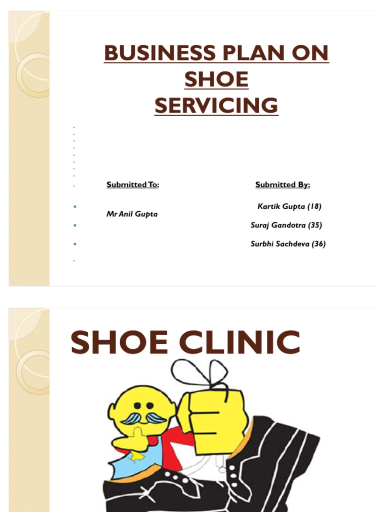 business plan for a shoe business