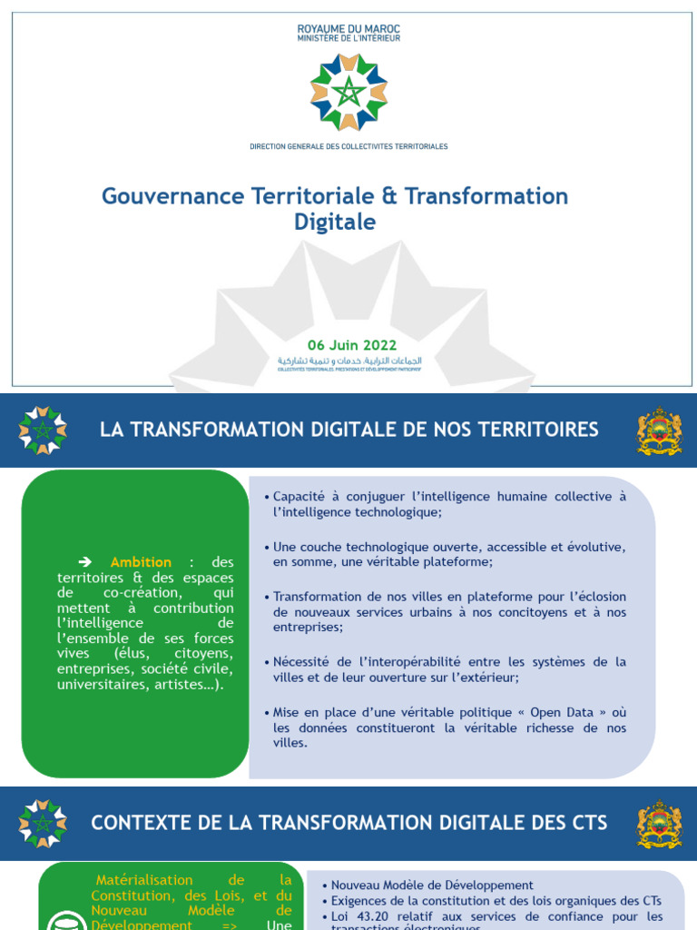 Gouvernance et Transformation Digitale des Territoires | PDF ...