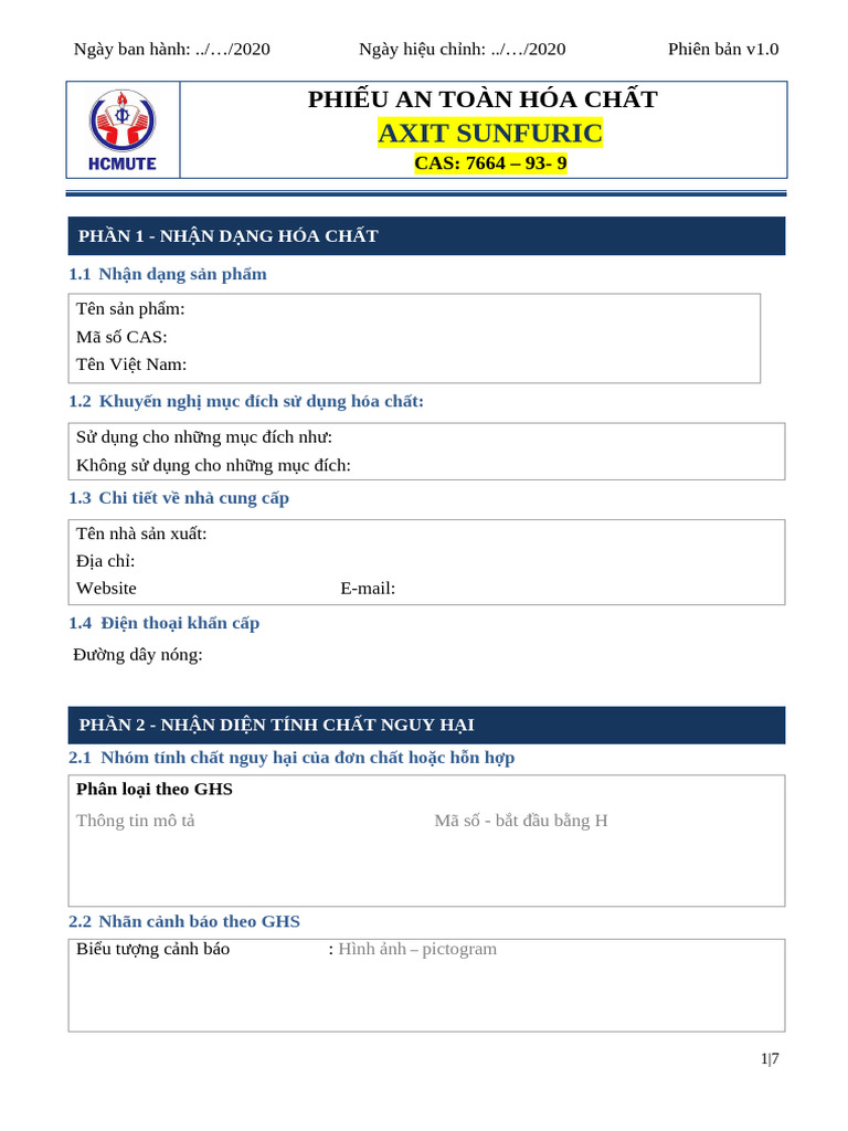 SDS Form1 | PDF