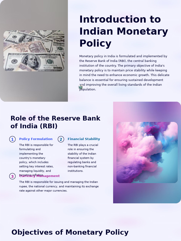 Introduction To Indian Monetary Policy | PDF | Monetary Policy ...