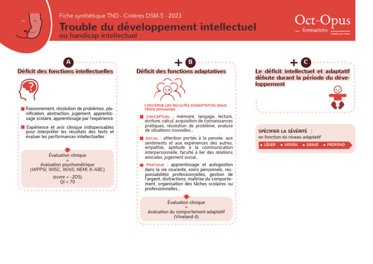 Déficit intellectuel et adaptatif : évaluation | PDF | Handicap mental ...