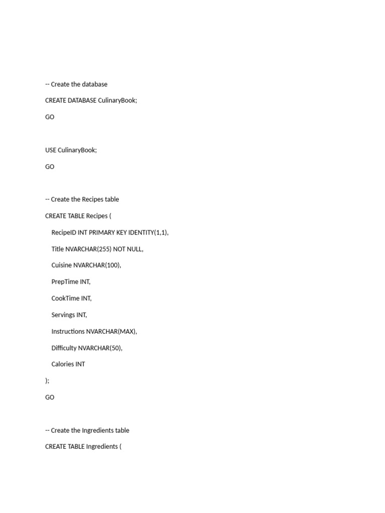 Db Sql Code 2 PDF Chocolate Cooking Db sql code 2 pdf chocolate cooking