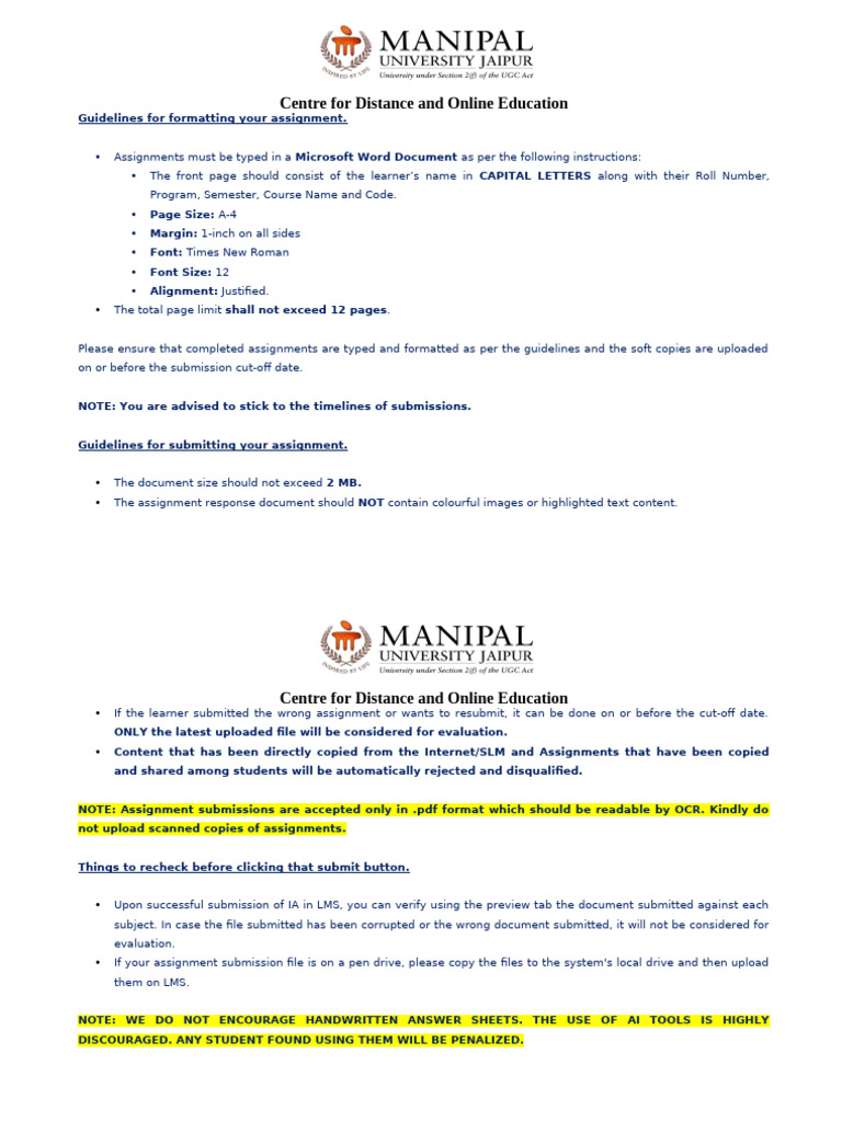 MBA Assignment Formatting Guide | PDF