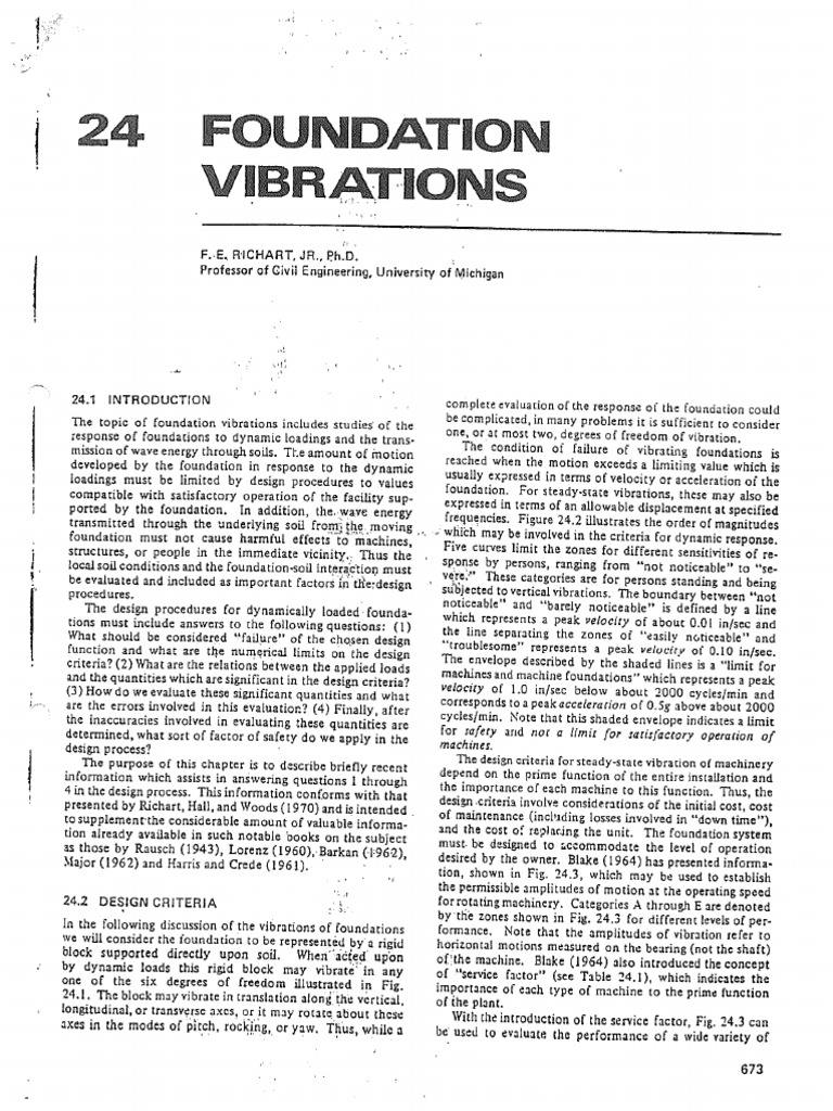 Foundation Vibrations | PDF