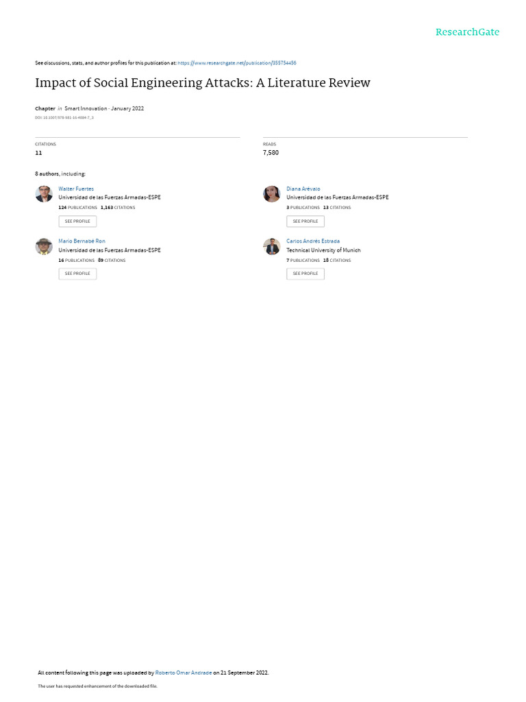 Social Engineering Attacks Review | PDF | Ransomware | Computer Security